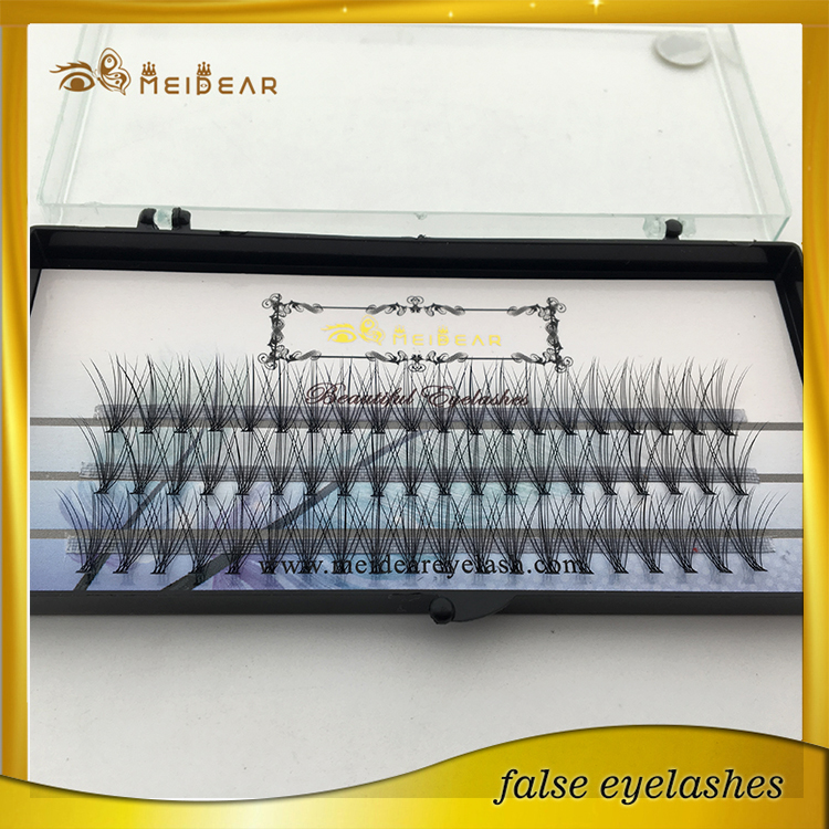 Natural looking good quality silk pre-fanned volume eyelashes extension USA